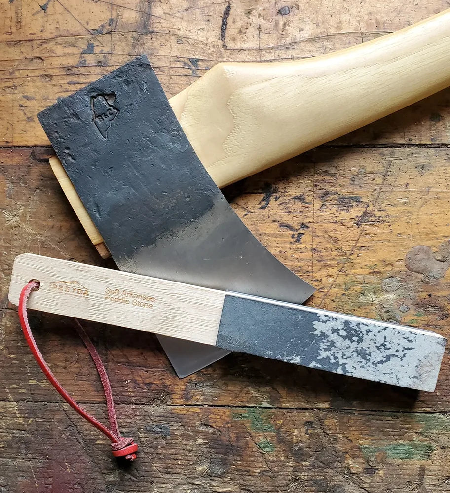 Arkansas Stone Honing Paddle for Precision Axe Sharpening